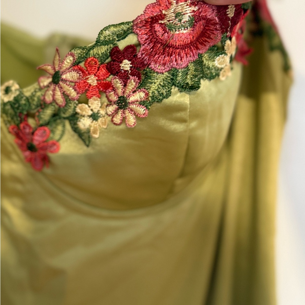 Princess Polly Green Floral Mini Dress - Picture 4 of 4